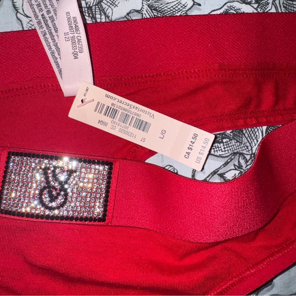 Shine Patch Cotton Thong Panty - Picture 6 of 7
